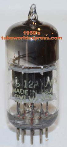 (!) (1950's Single) 12AT7WA Sylvania black plates triple mica