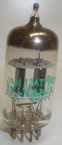 (Best 12AT7 Value) JAN-12AT7WC Sylvania black plates NOS 1970's - 1982 (13 in stock)