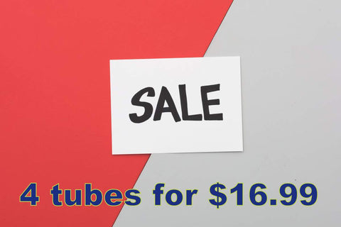 (BEST PRICE) 7C5 US Brands used/good mostly 1950's (4 tubes for $16.99)