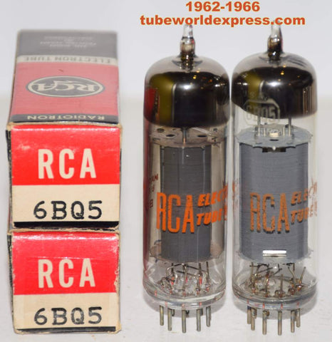 (!!!) (Best Pair) 6BQ5 RCA NOS 1962-1966 (47ma and 48ma)