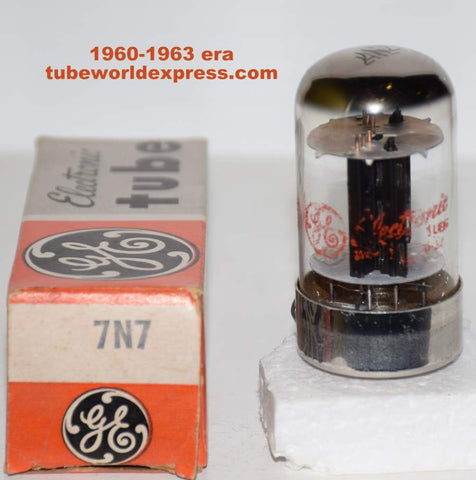 (!) (Good Single) 7N7 Sylvania branded GE NOS 1961-1962 (7.5/8.3ma)