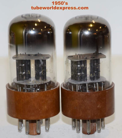 (!!) (Best Pair) JAN-CHS-6SL7WGT Sylvania brown base