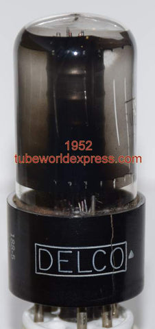 6V6GT GE Delco used/good crack in base 1952 (36ma)