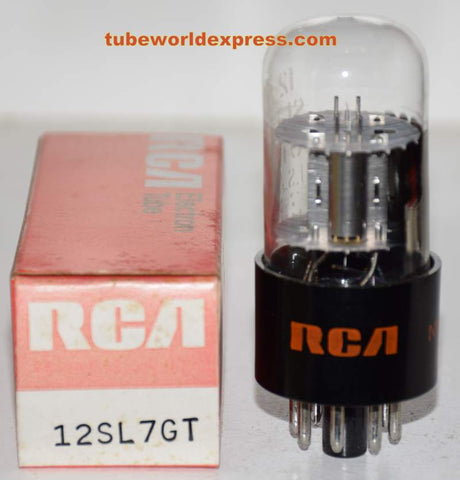 12SL7GT GE branded RCA NOS 1970's (2.2/2.4ma)