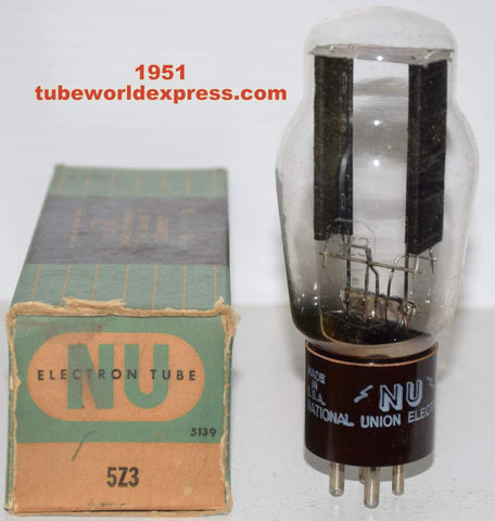 (!!) 5Z3G National Union burgundy base NOS