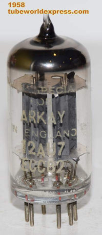 (!!!) (Best Value Single 1958) 12AU7=ECC82 Brimar made for Arkay England ribbed plates 1958 (8.2/10.8ma)