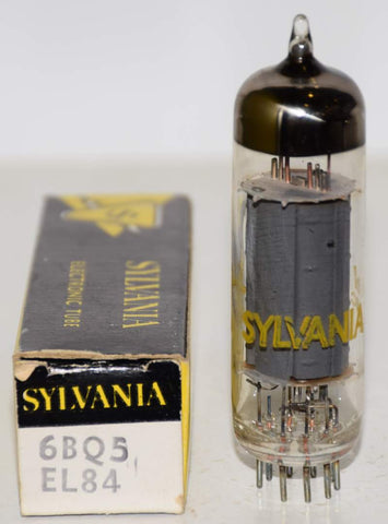 (!!) 6BQ5 Sylvania gray plate NOS 1960's (63.5ma)