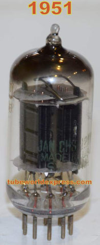 (!!!!) (Slightlly microphonic single) JAN-CHS-12AU7 Sylvania