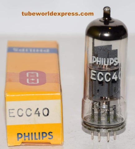 ECC40 Philips NOS made by La Radiotechnique, Chartres/France 1969 (6.2/6.9ma)
