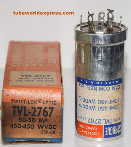 50uf/450V, 50uf/450VDC Sprague (FP) NOS 3