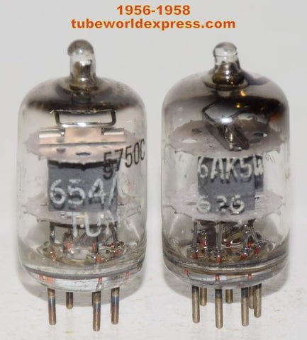 (!!!) (Recommended Pair) JTL-5654=6AK5W Tungsol gray plate