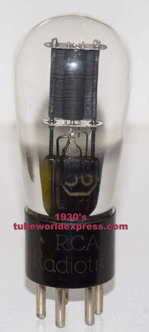 56 RCA Balloon engraved base black plate tests like new 1930's (4.7ma)