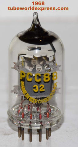 (!) (Recommended Single) PCC88=7DJ8 Tesla NOS 1968 (13.2/14.0ma)