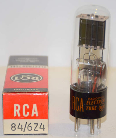 84=6Z4 RCA NOS GT-shape glass slightly tilted glass 1967 (44/40 and 47/40)