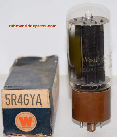 5R4GYA GE branded Westinghouse NOS 1960's (50/40 and 53/40)