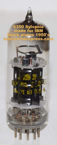 6350 Sylvania made for IBM black plates