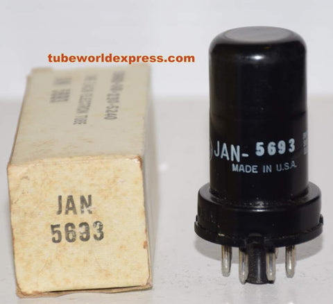 (!!) (Best Single) JAN-5693 GE JAN Black Can NOS 1978 (3.0ma)