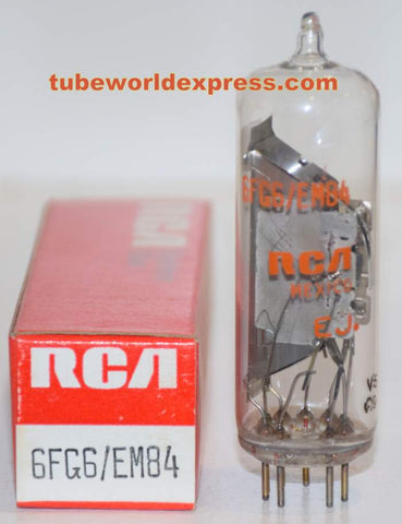 (!!) (BEST VALUE) EM84=6FG6 Ei Yugoslavia branded RCA Mexico NOS 1970's (6 in stock) (bright eyes)