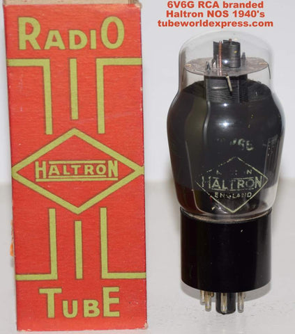 (!!) 6V6G RCA NOS rebranded Haltron England 1940's (37.5ma)