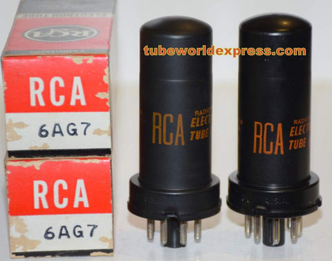 (!!) (Recommended Pair) 6AG7 RCA NOS 1960's (30.6ma and 32ma)
