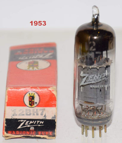(slightly microphonic) 12BH7 GE Zenith NOS
