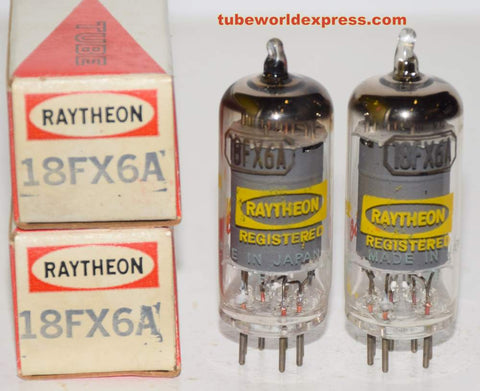 (1 PAIR) 18FX6A Raytheon by Toshiba Japan NOS (75/60 and 75/60)