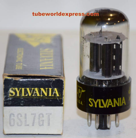 (!!) 6SL7GT Sylvania NOS 1960's (2.6/2.2ma) (Eddie Current)