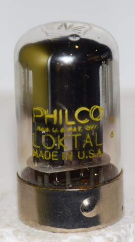 (!!) (Best Single) 7N7 Sylvania branded Philco NOS parallel black plates 1940's (7.5/7.9ma)