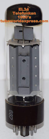 (!!) EL34 Telefunken Germany used/good/75% 1967-1971 in white box (62ma)