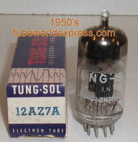 (!!) (Good Value Single) 12AZ7 Tungsol black plates