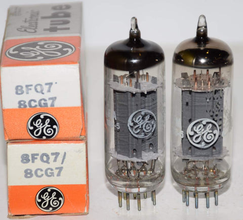 (!!) (1 PAIR) 8FQ7/8CG7 GE NOS (6.0/6.1ma and 5.8/6.0ma)