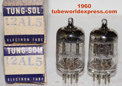 (!!!) (BEST PAIR) 12AL5 Tungsol NOS 1960 (48-48/40 and 48-48/40)