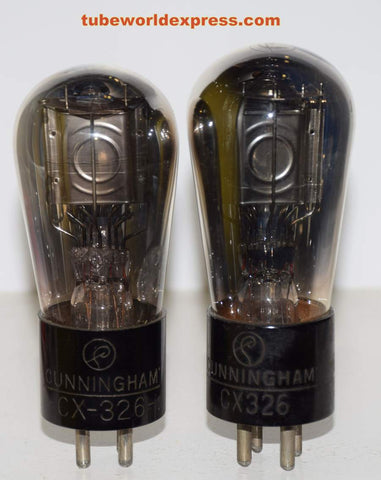 (!!!) (Recommended Pair) CX-326 Cunningham balloon used/good 1930 era (5.0ma and 5.2ma)
