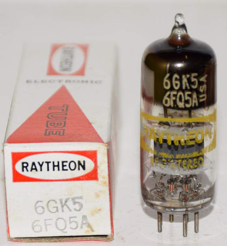 (!) (Best Single) 6GK5=6FQ5A Sylvania branded Raytheon NOS (15.2ma)