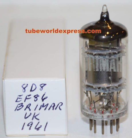 (!!!) (Best Value) 8D8=EF86 Brimar UK quad mica NOS/75% 1961 (2.0ma)