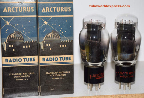 (!!!) (BEST PAIR #2) 47 RCA branded ARCTURUS NOS 1940's (40ma and 40.2ma)