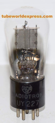 (!!) (Best Single) UY-227 RCA Radiotron Balloon tests like new 1930 era (10.2ma)