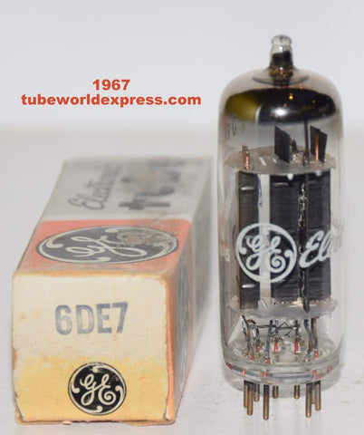 (!!!) 6DE7 GE Canada black plates NOS 1967 (4.6/42ma) (Woo Audio)
