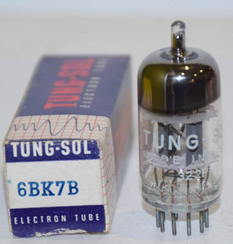 (!!!) (Recommended Single) 6BK7B Tungsol gray plates NOS 1960's (8.0/9.8ma) (great sub for 6N1P)