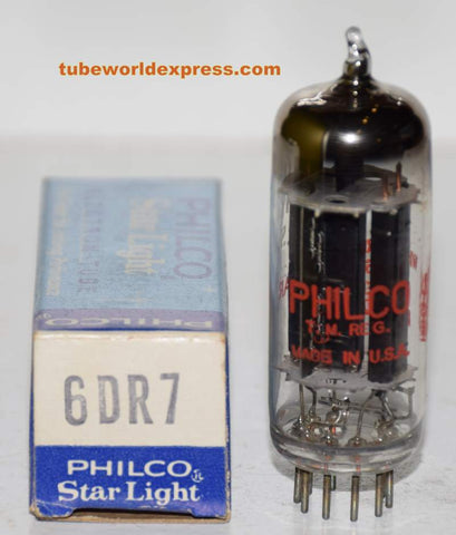 6DR7 GE branded Philco black plates NOS 1969 (2.0ma/38ma)