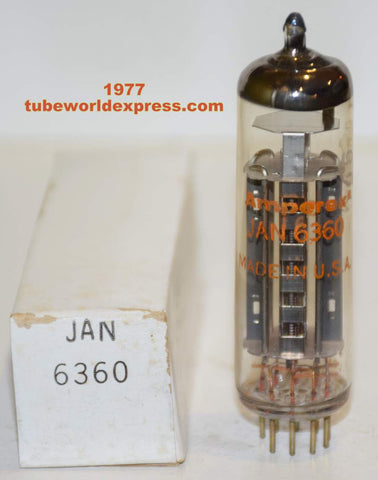 6360 Amperex JAN USA NOS 1968-1977 (5 in stock) (4 for $35)