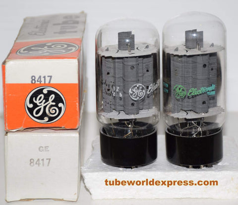 (!!!) (Recommended Pair) 8417 GE NOS 1969 and 1986 same build (91ma and 94.6ma)