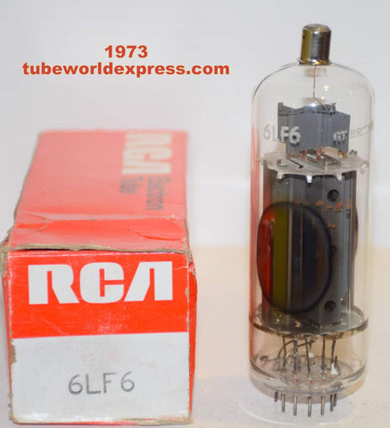6LF6 RCA JAPAN branded Gt. Britain Big Bottle Euro style construction NOS 1973 (141ma)