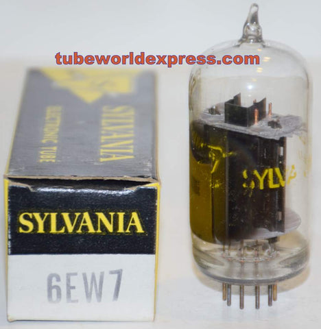 (!!) (Best Single) 6EW7 Sylvania BIG BOTTLE NOS 1960's (7.8/56ma) (highest Ma and Gm)