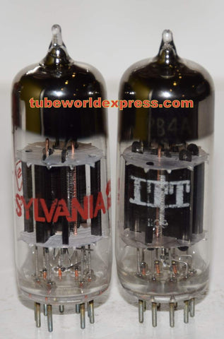 (!) (Recommended Pair) 12B4A Sylvania NOS 1960's (26ma and 27ma)