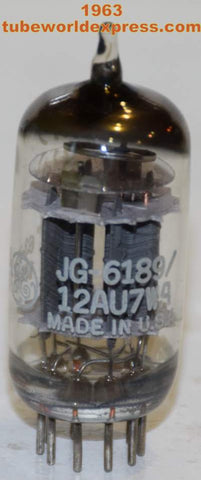 JG-6189=12AU7WA GE triple mica NOS 1963 (8.6/10.4ma)