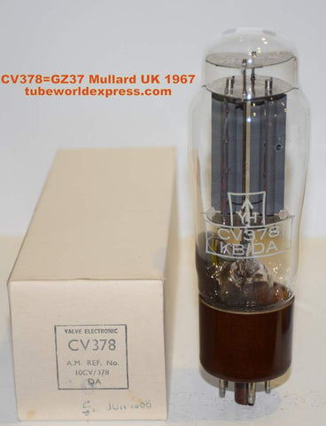 (!!!!) (Best Single) CV378=GZ37 Mullard UK NOS 1967 (50/40 and 50/40) 1% section balance