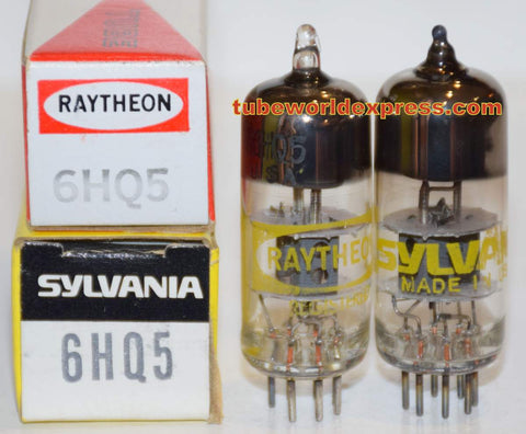 (!) (~ Recommended Pair ~) 6HQ5 Sylvania NOS 1970 era same build (12.5/13ma)