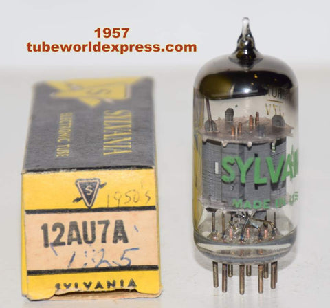 (!!!) (Recommended Single 1957) 12AU7A Sylvania gray pinched plates