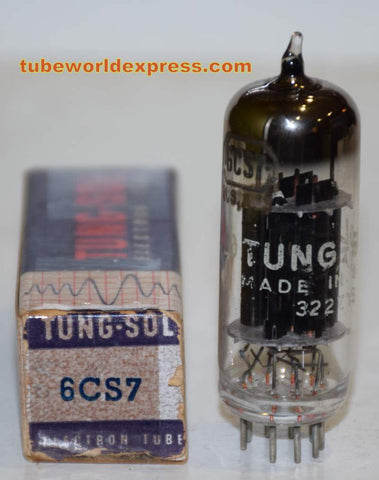 6CS7 Tungsol NOS black plates 1960's (21/10ma) (internals like Sylvania)